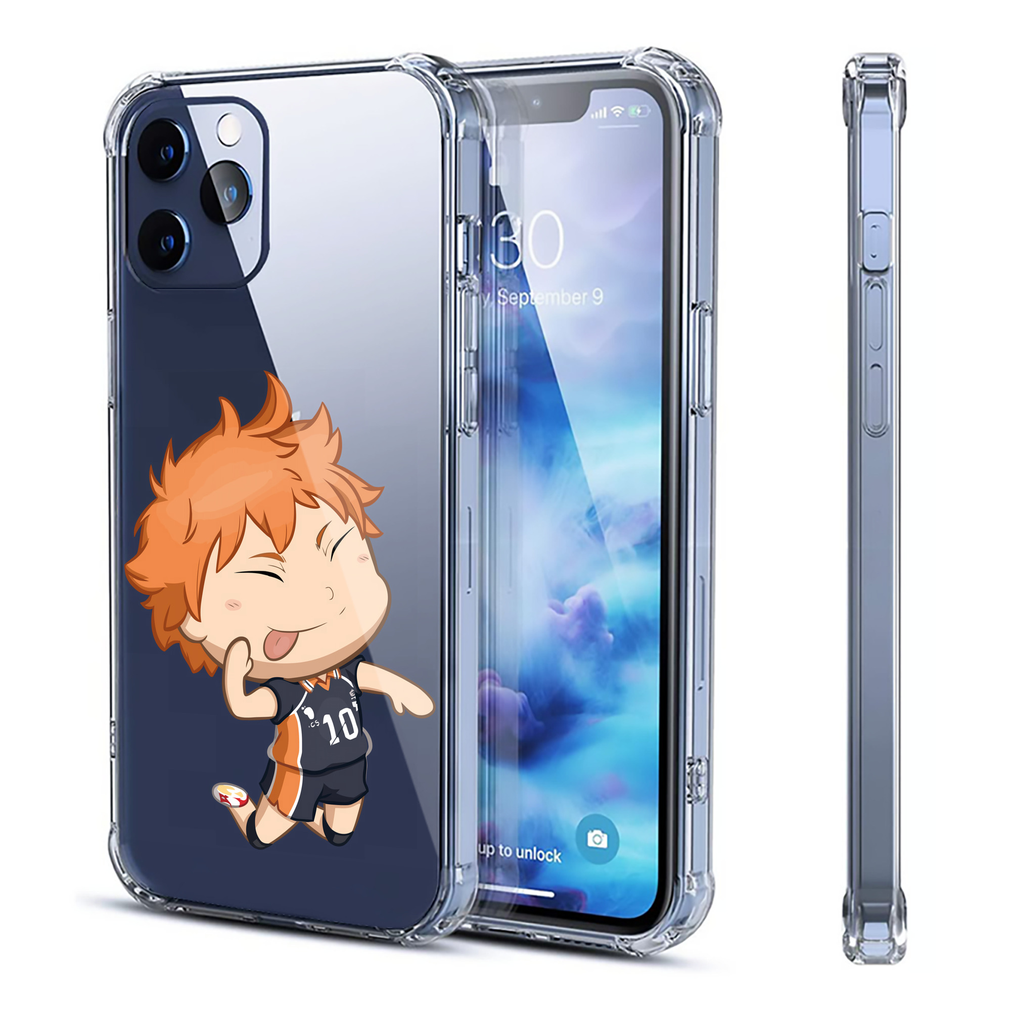 （画像用） ハイキュー!! Haikyu!! 【iPhone 12シリーズ対応】透明スマホケース（クリアソフトケース）